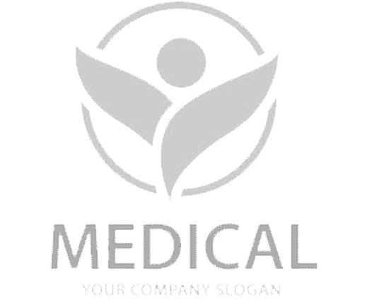 Medical logo: person within circle.