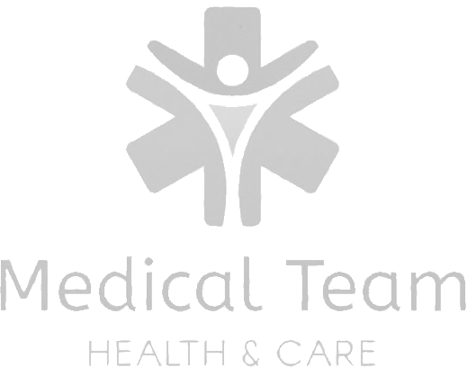 A medical team health and care logo